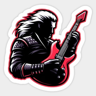 Guitar Hero Solo - Monster Slayer - Dark Fantasy Sticker